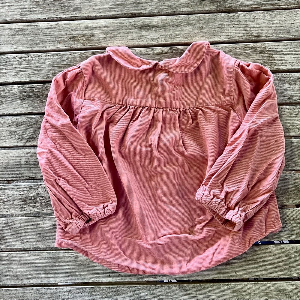 EUC Corduroy Cyrillus Top - Size 18m